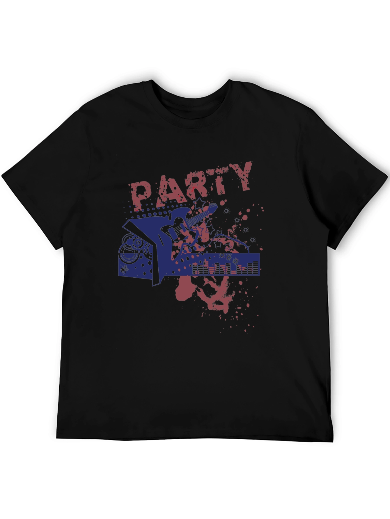 Party Guitar Graphic T-Shirt - Rock On!