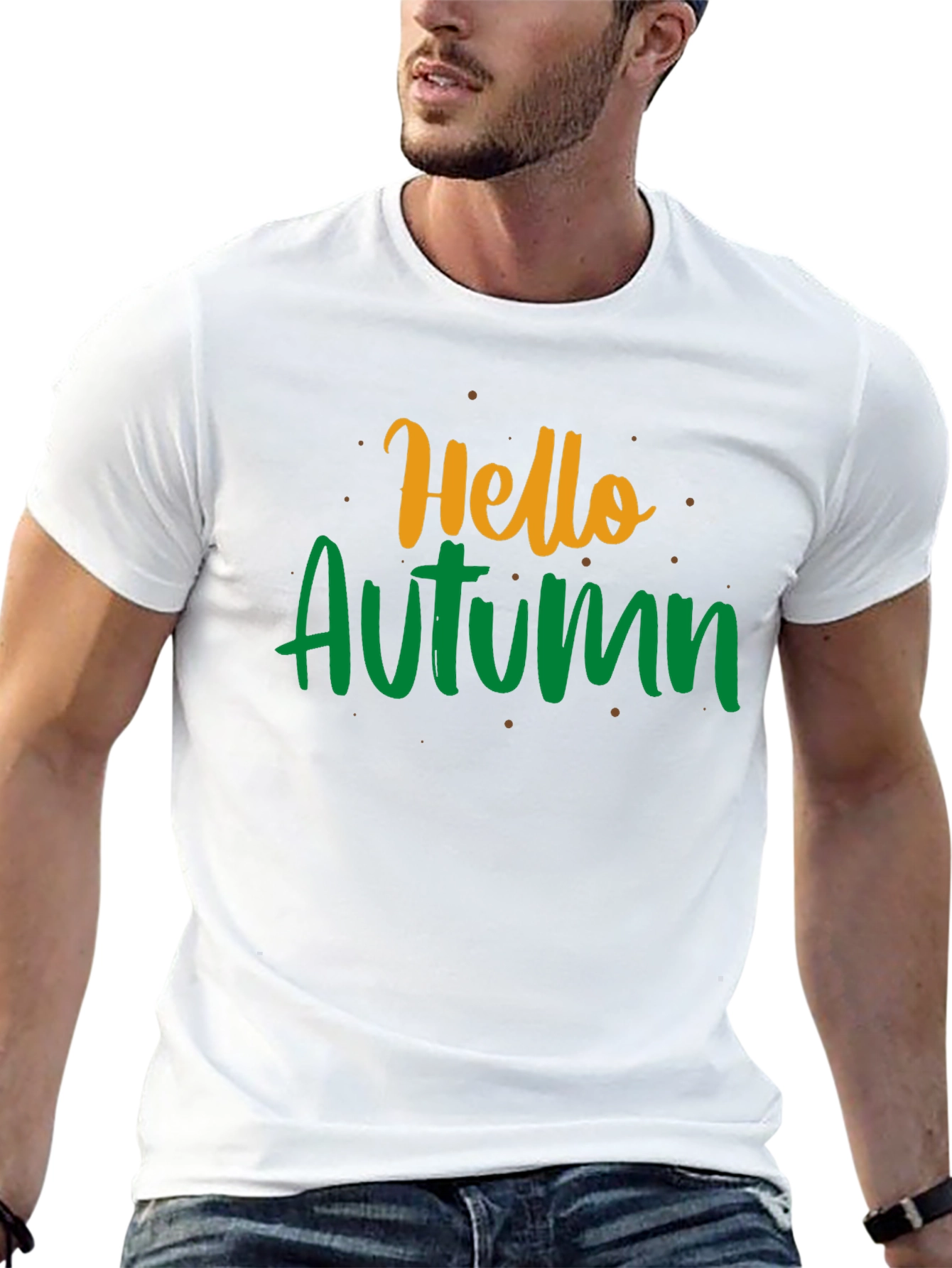 Hello Autumn T-Shirt Fall Season Tee Graphic Print