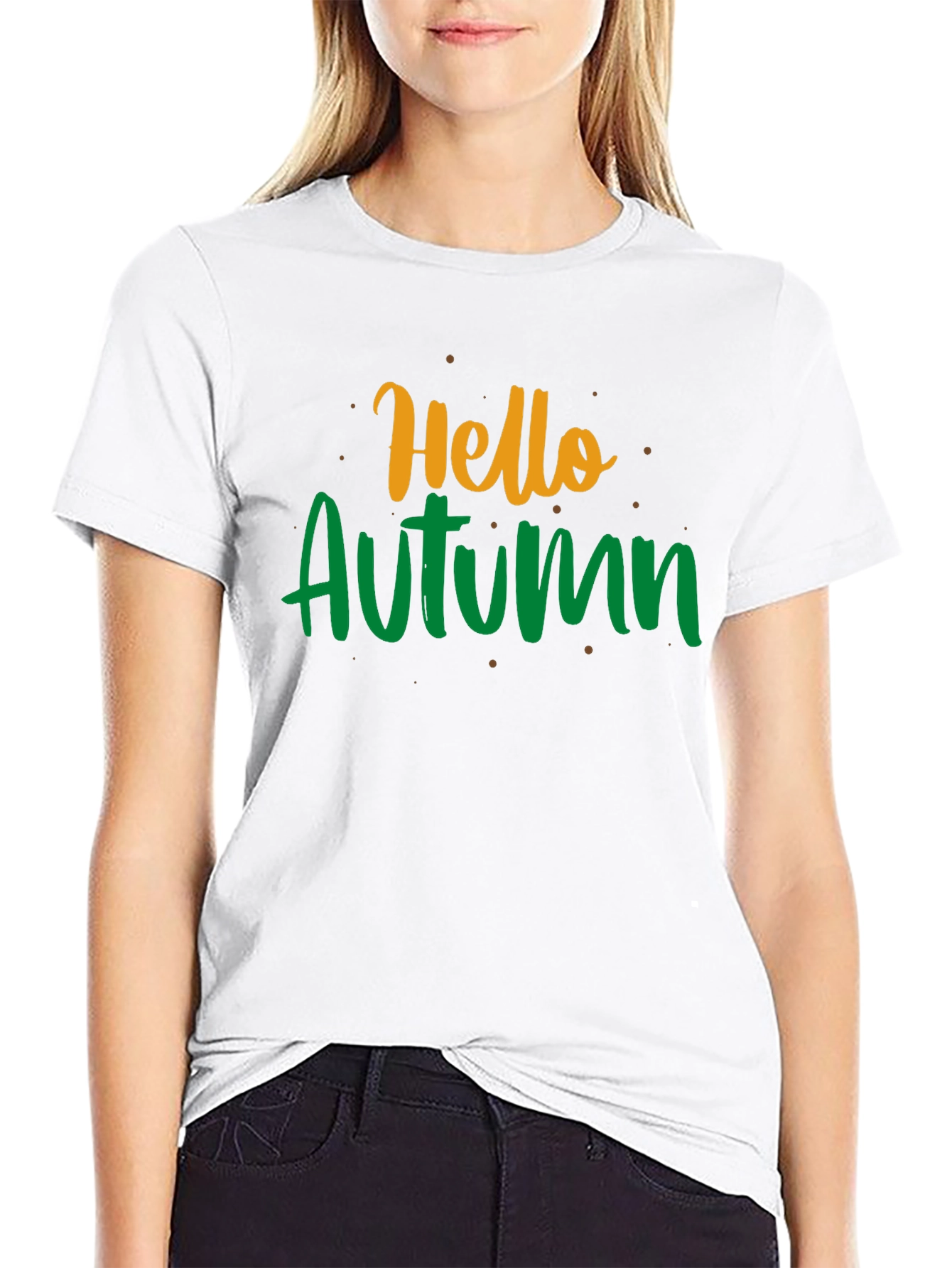 Hello Autumn T-Shirt Fall Season Tee Graphic Print