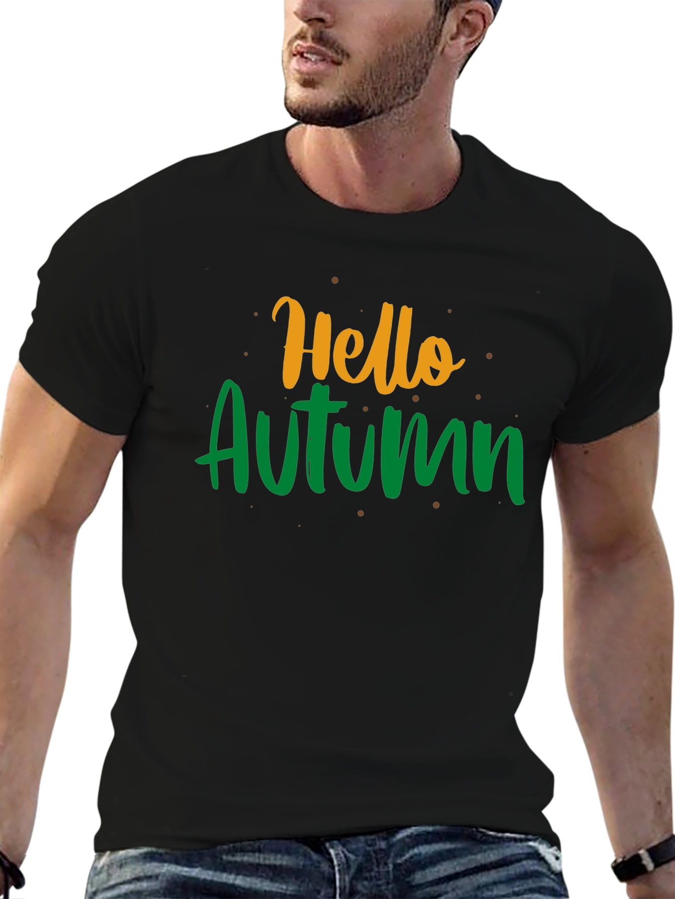 Hello Autumn T-Shirt Fall Season Tee Graphic Print