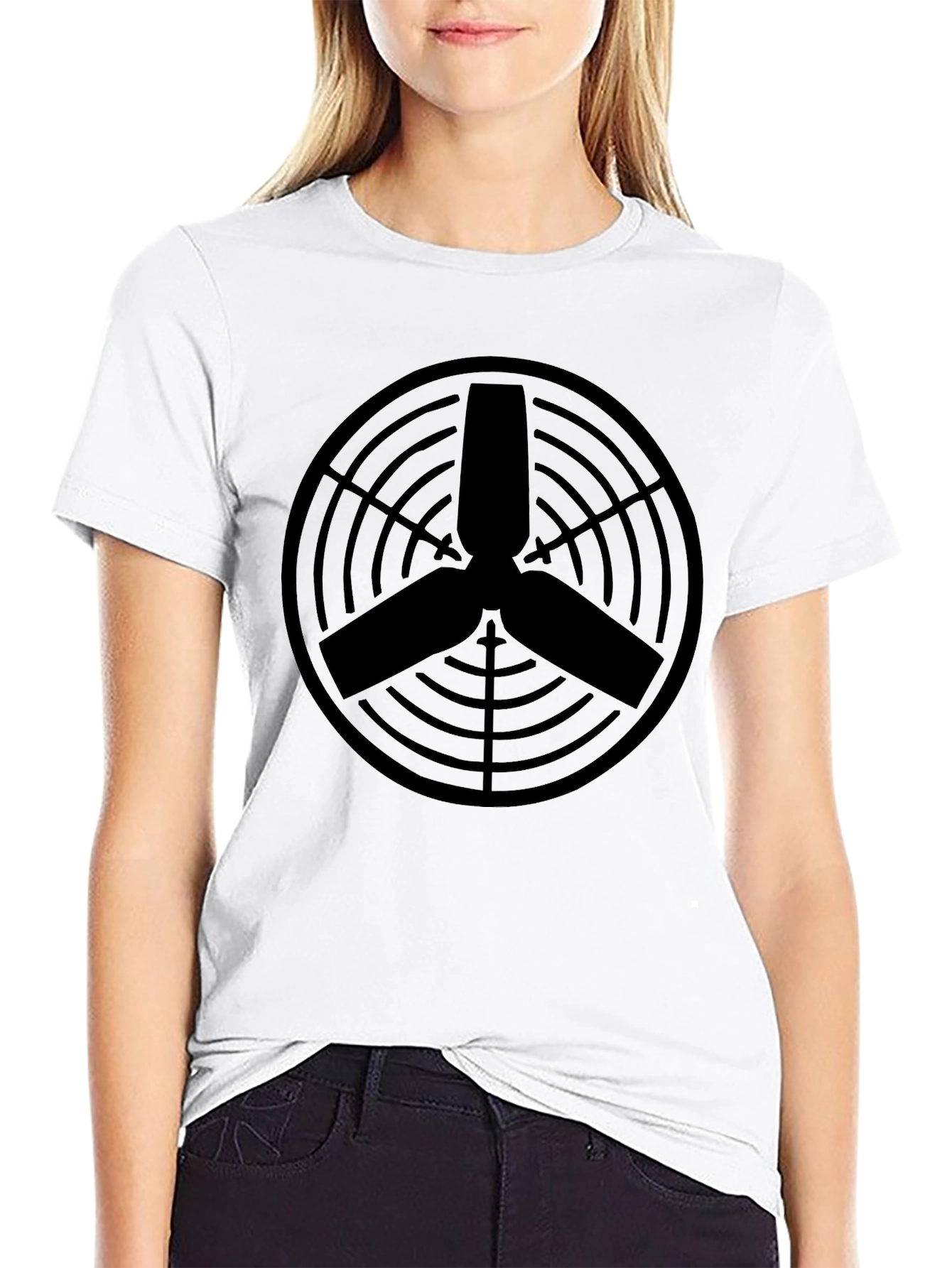 Black Propeller Target Graphic Tee