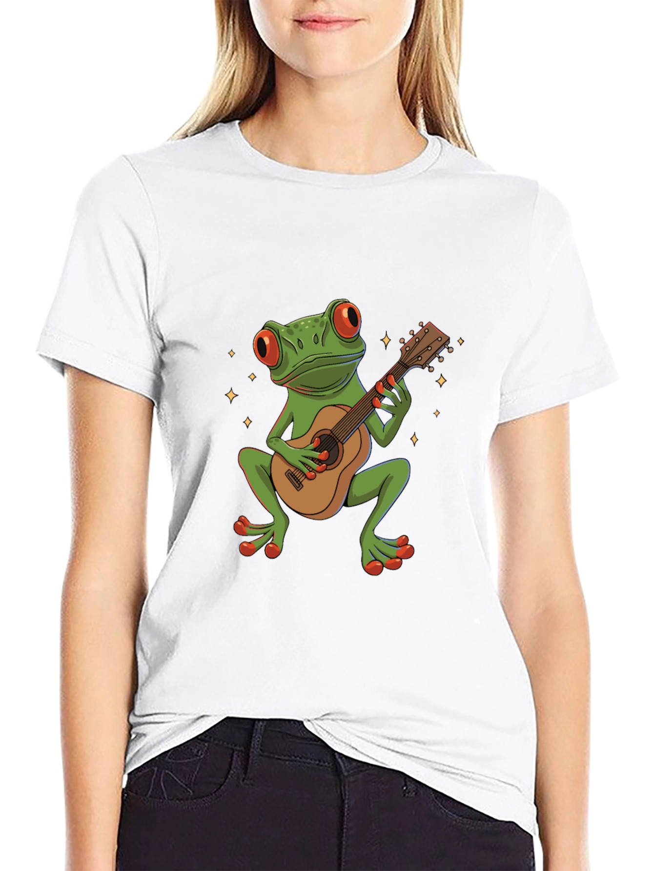 Frog Guitarist Graphic Tee - Unique Music Lover Shirt