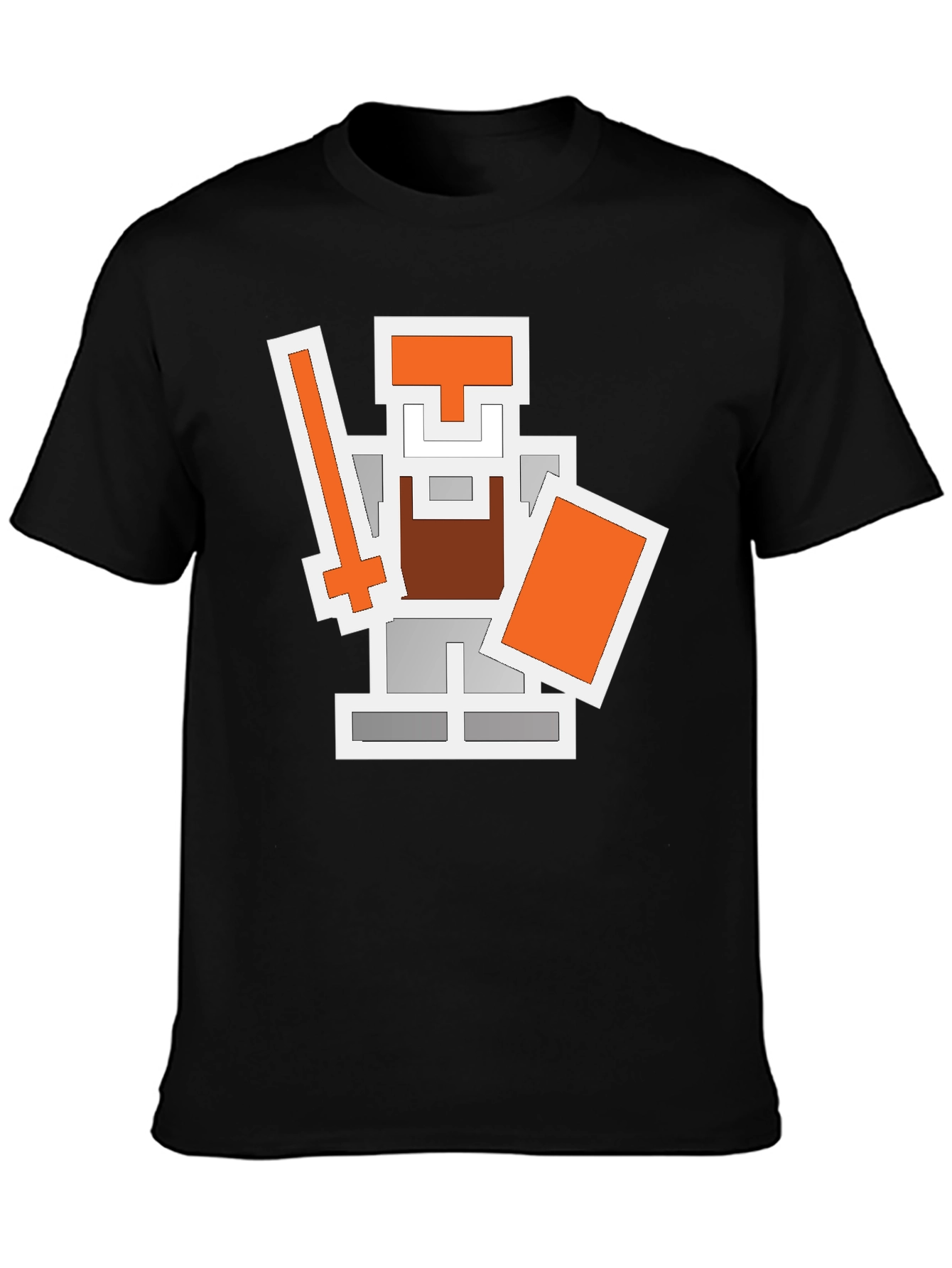 Pixel Knight Graphic Tee - Retro Gaming Shirt