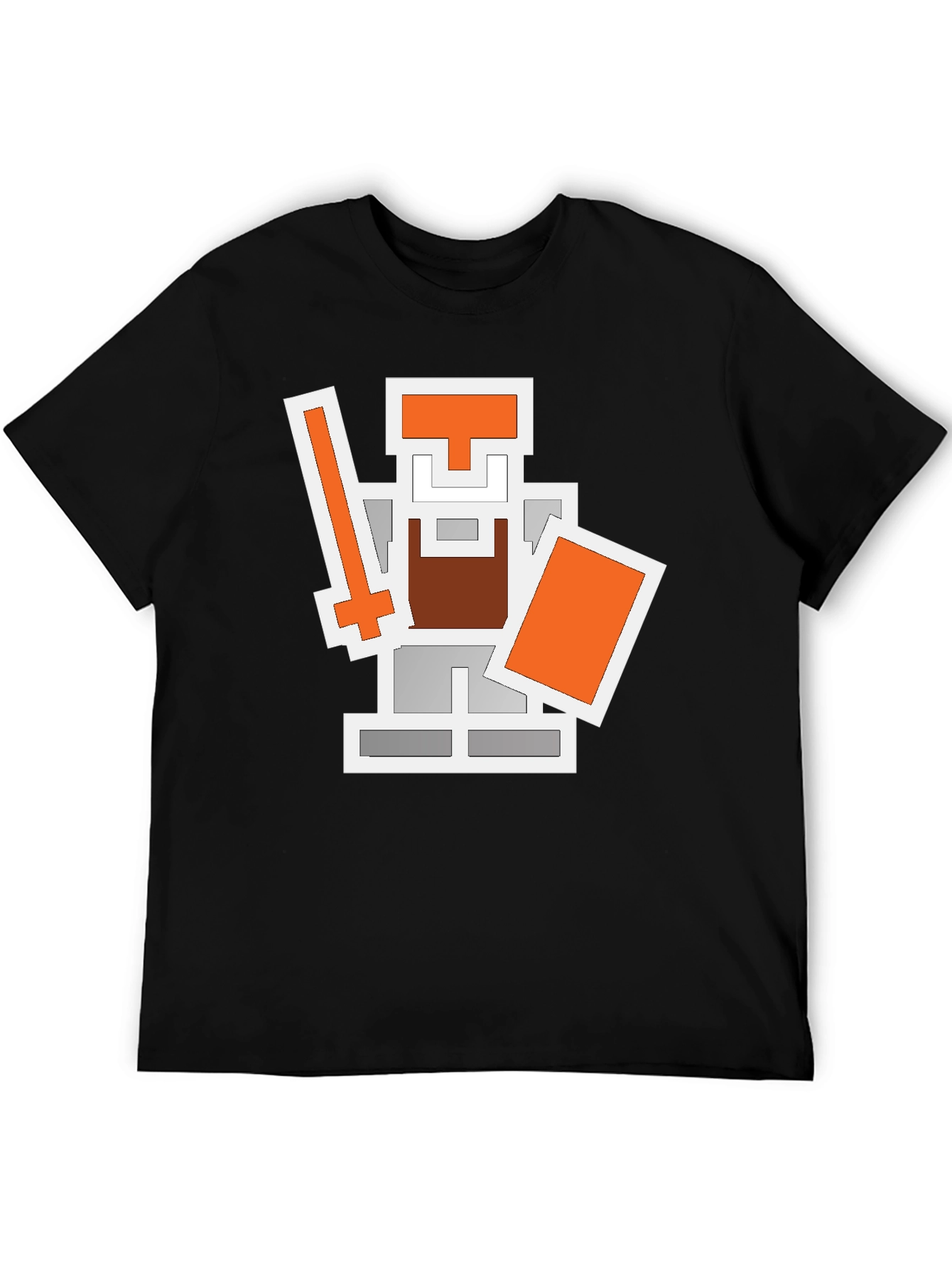 Pixel Knight Graphic Tee - Retro Gaming Shirt