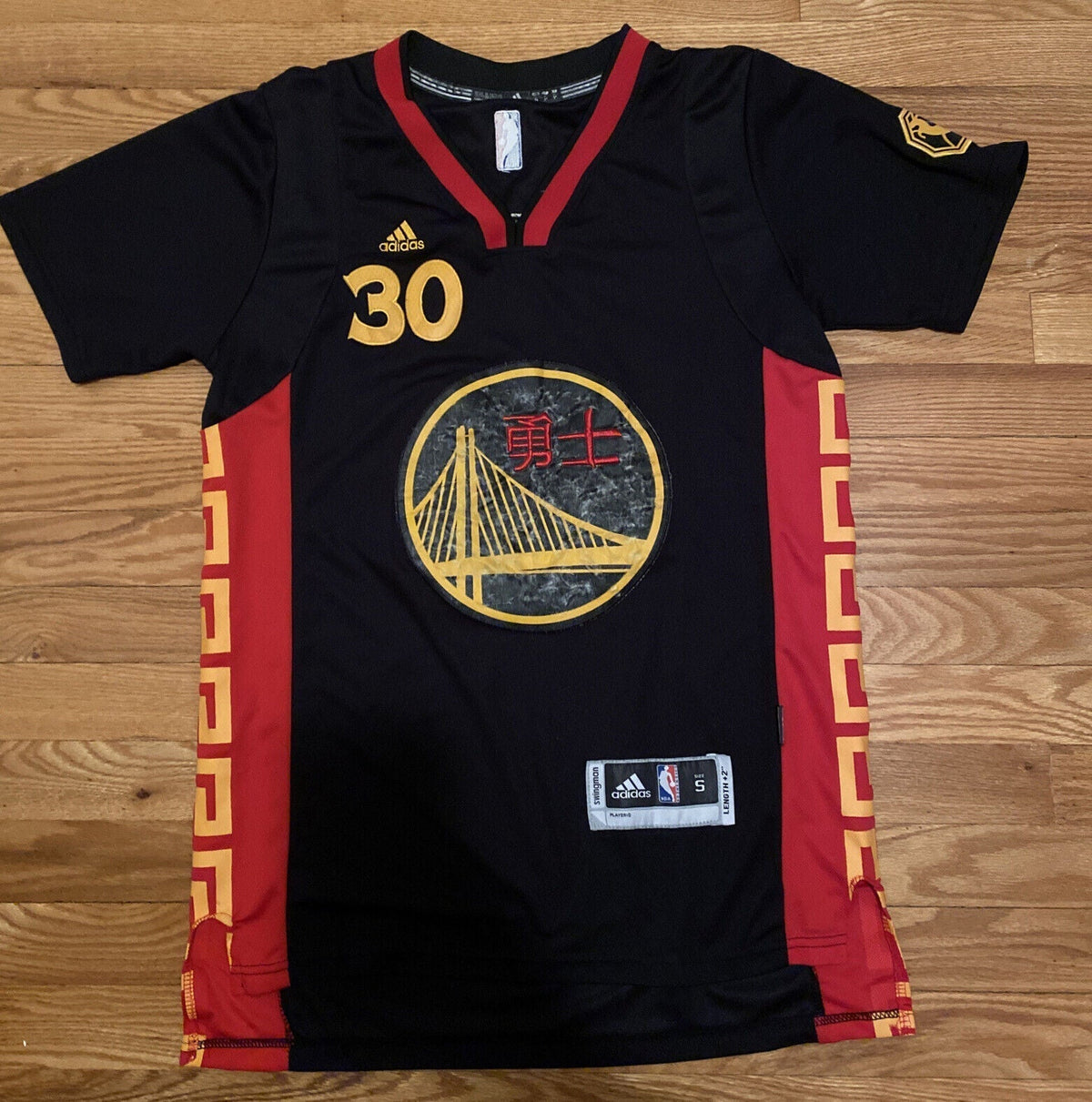Men's Golden State Warriors Stephen Curry #30 Chinese New Year Jerseys