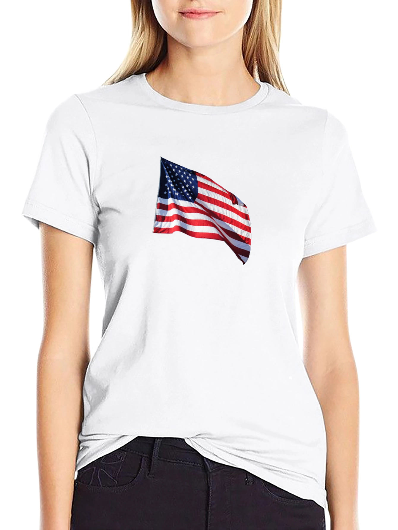 American Flag Graphic T-Shirt