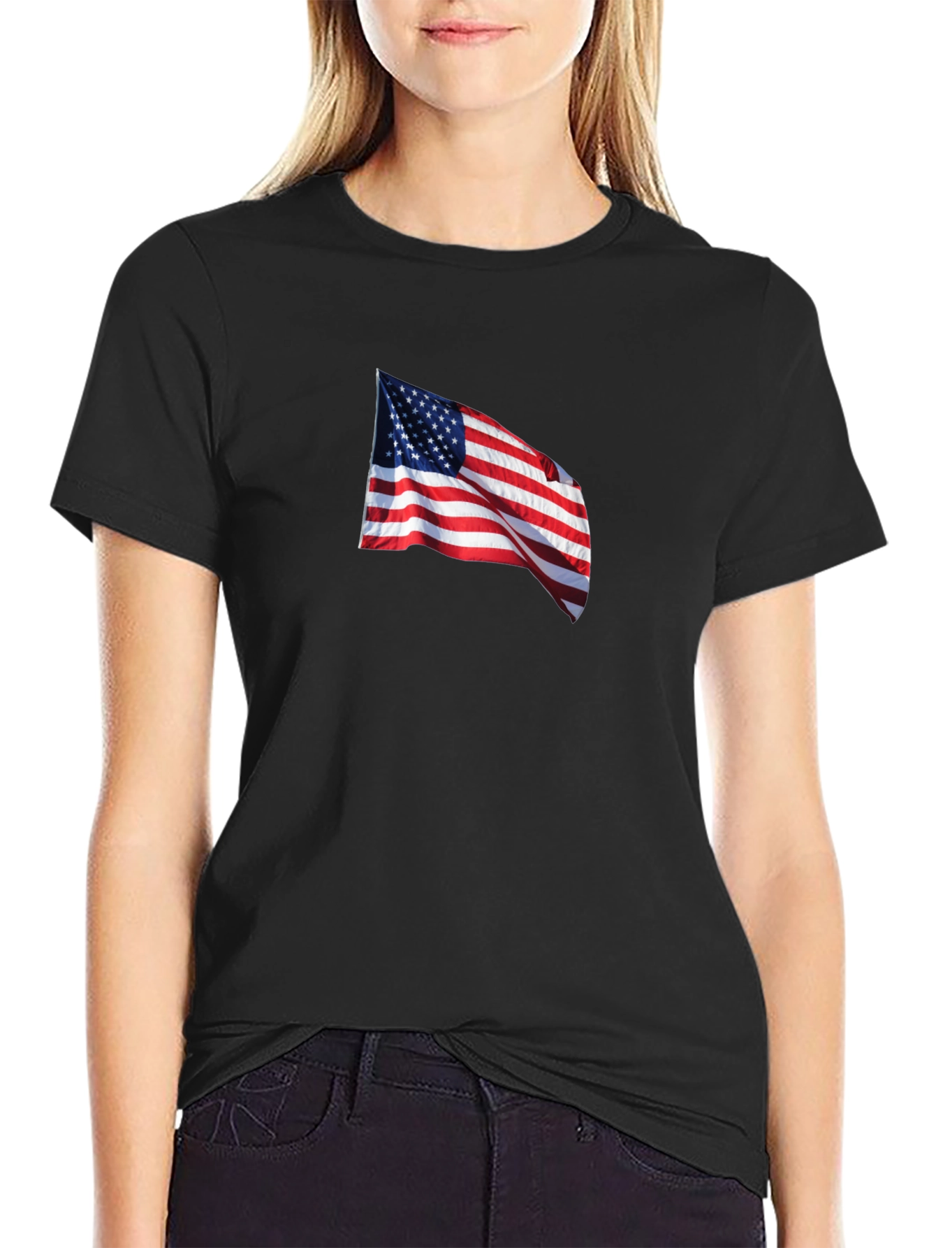 American Flag Graphic T-Shirt