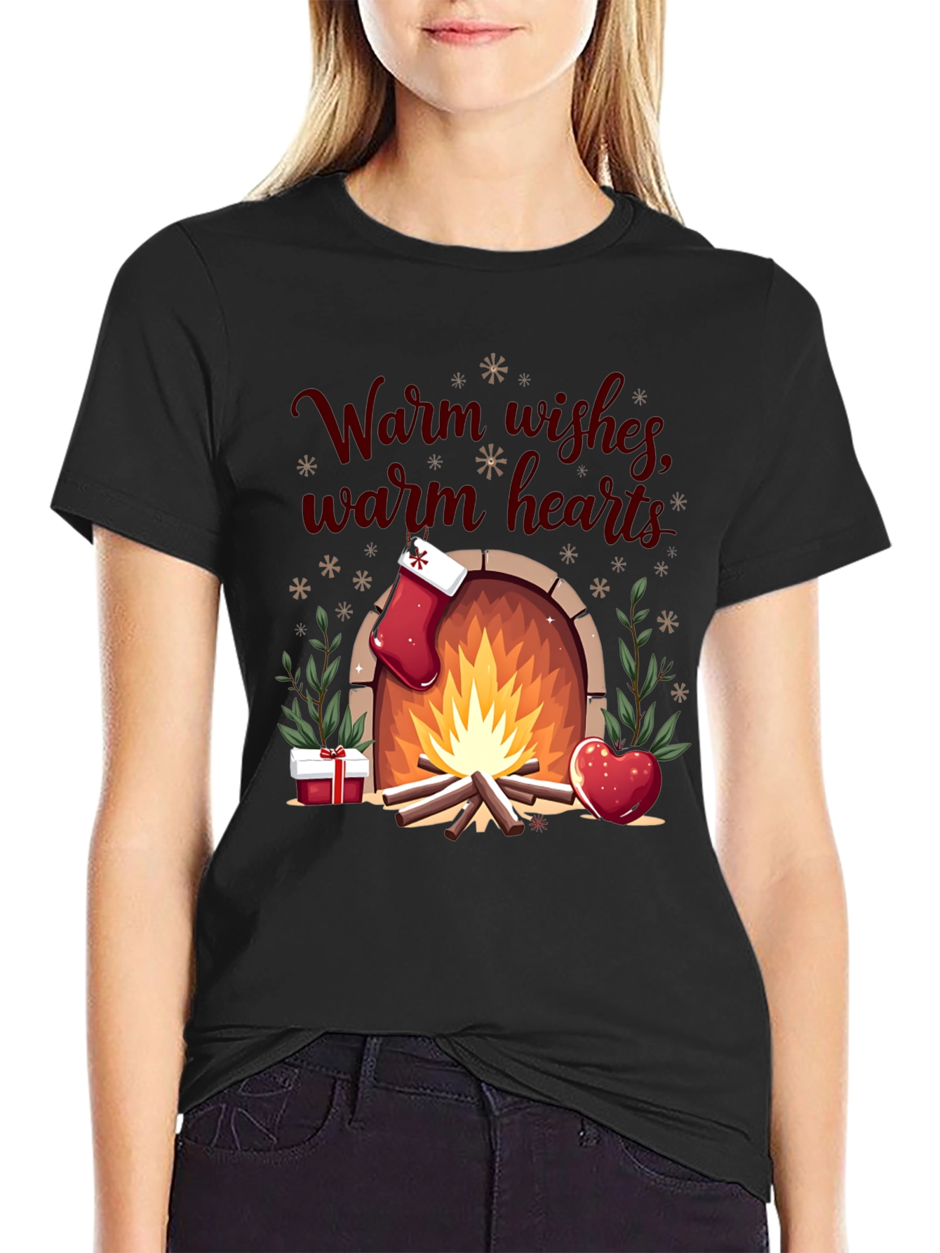 Warm Wishes Holiday Graphic Tee