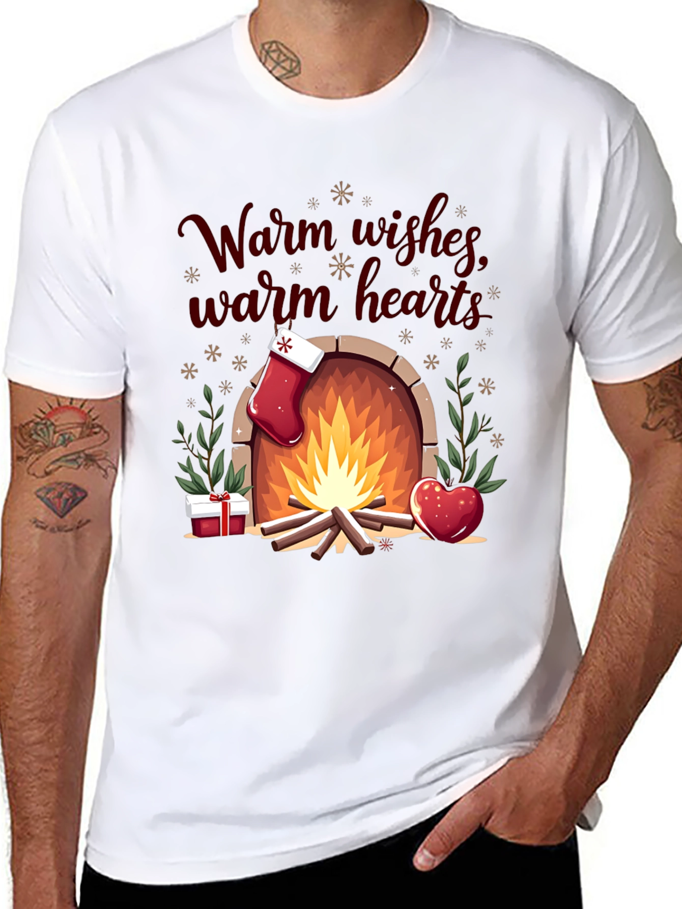 Warm Wishes Holiday Graphic Tee