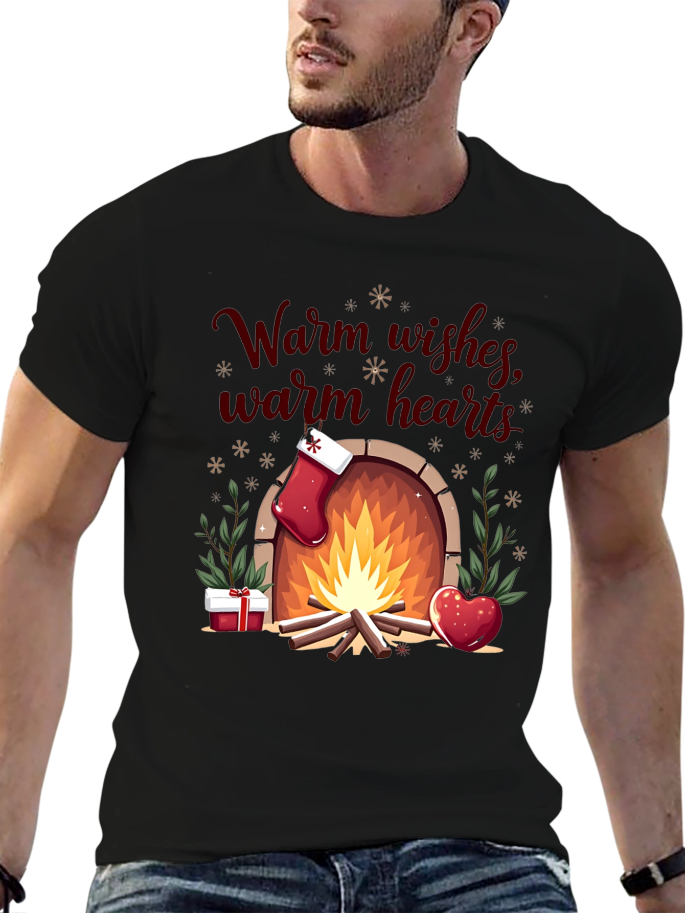 Warm Wishes Holiday Graphic Tee