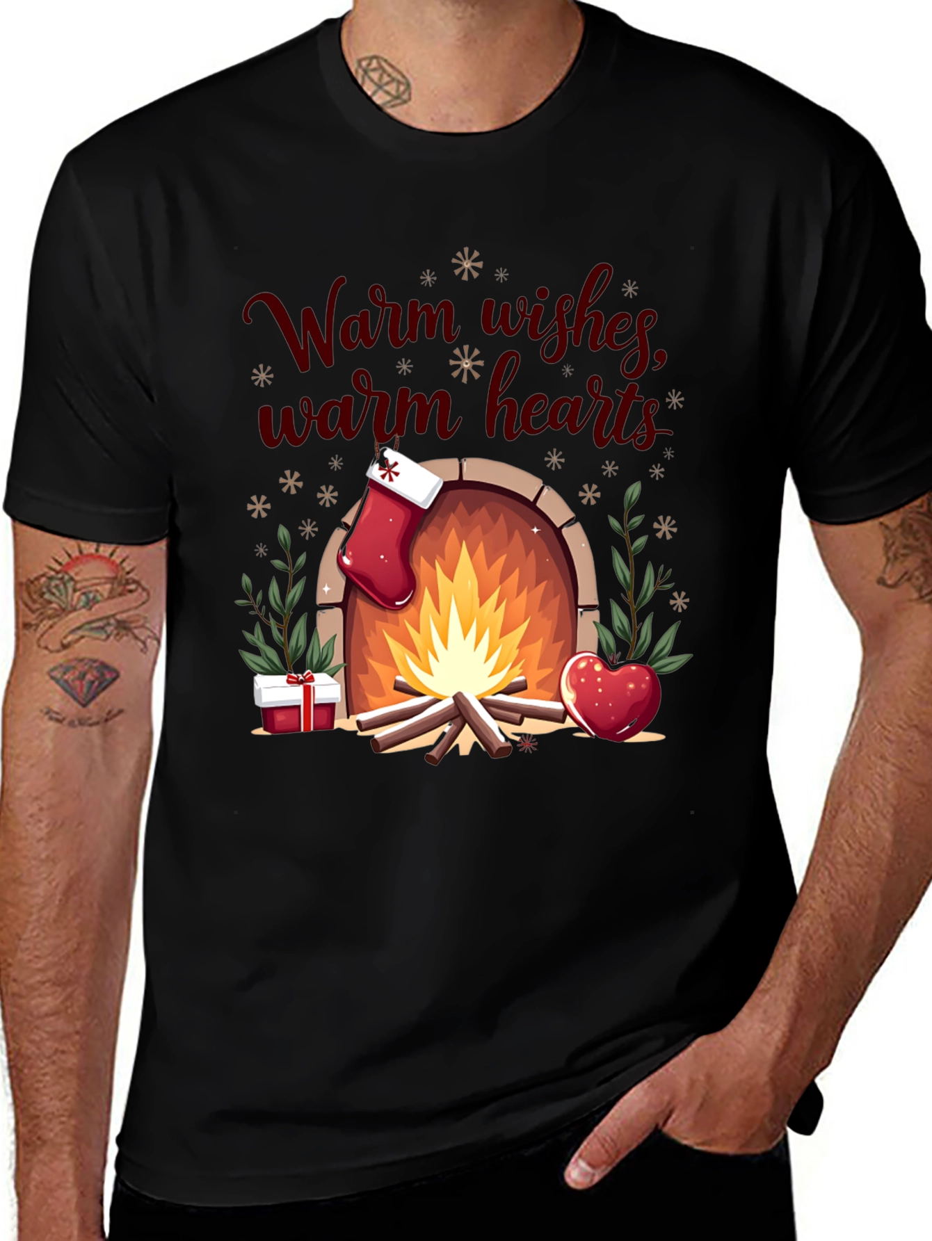 Warm Wishes Holiday Graphic Tee