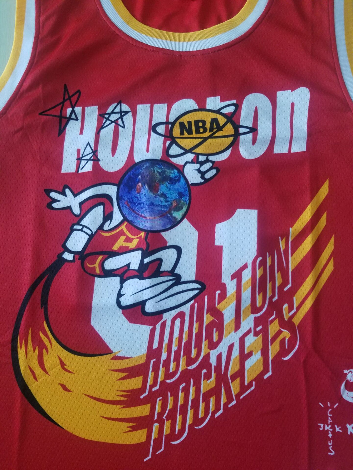 Men's Houston Rockets #01 NBA Red Classics Jerseys - Joint Edition