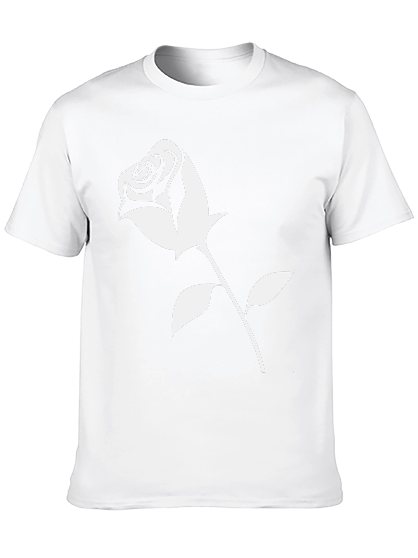 Rose Graphic Black T-Shirt - Stylish Casual Wear