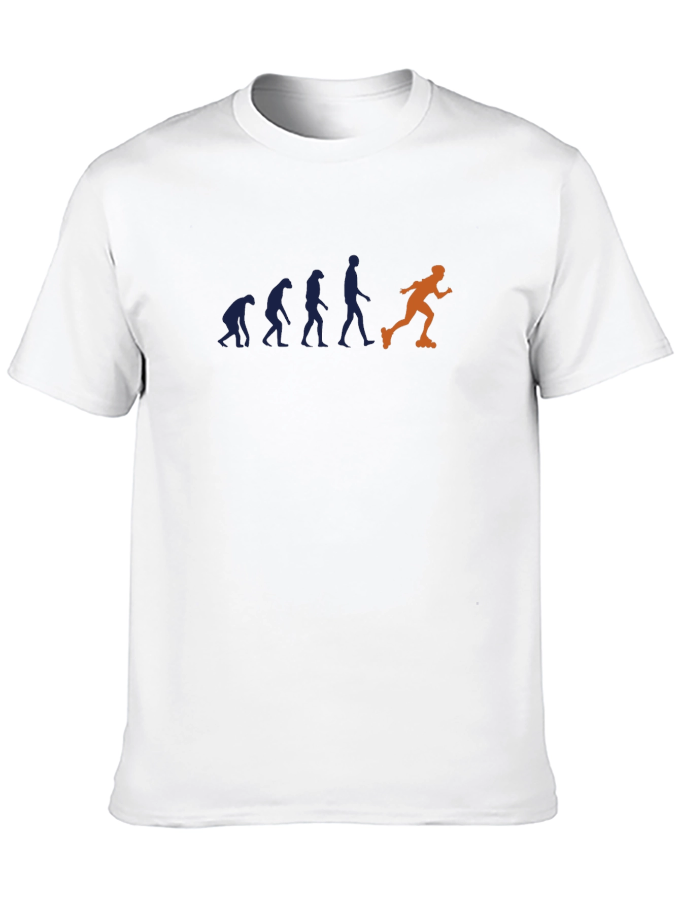 Evolution of Inline Skating Mens Black T-Shirt