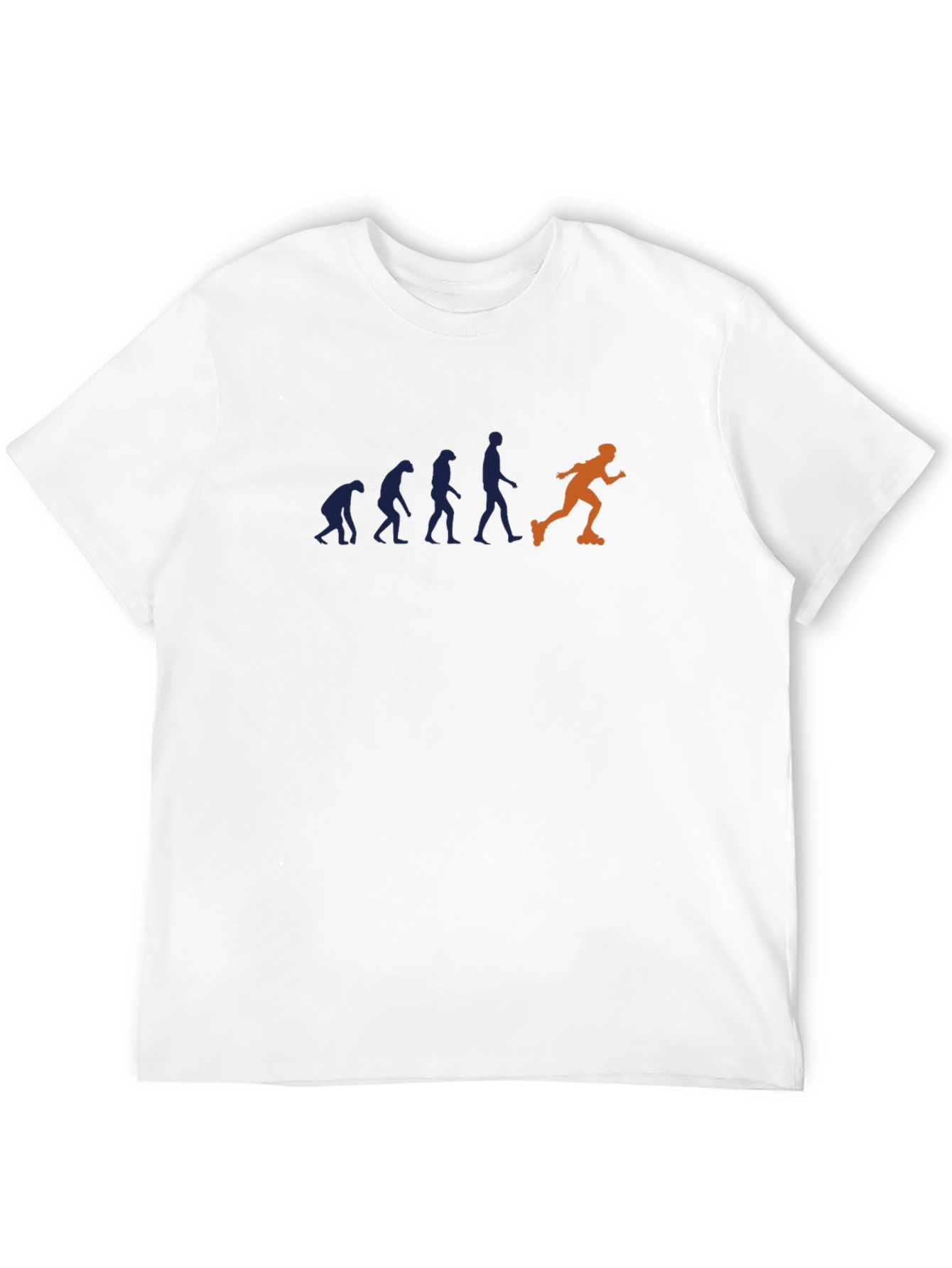 Evolution of Inline Skating Mens Black T-Shirt