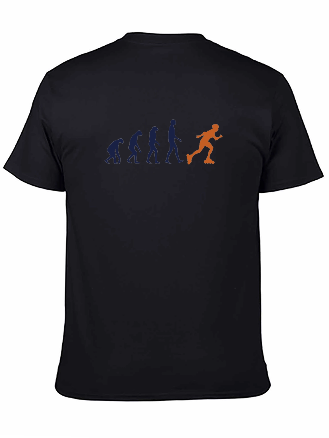 Evolution of Inline Skating Mens Black T-Shirt