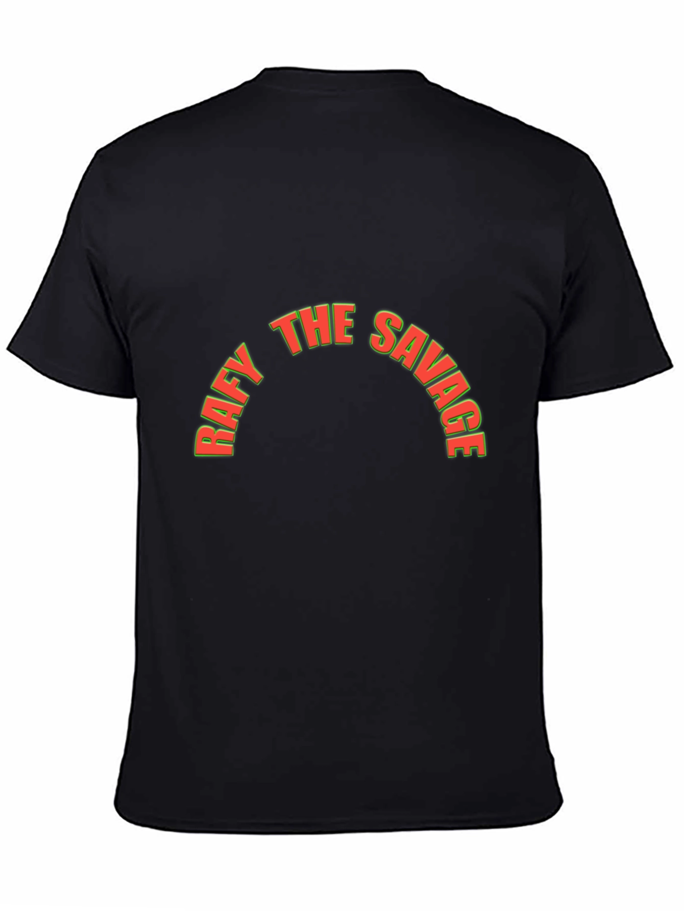 Raffy The Savage Graphic Tee - Mens Black T-Shirt