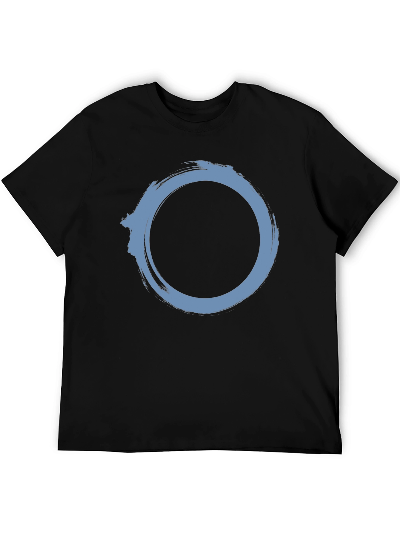 Zen Circle Graphic T-Shirt - Black Cotton Tee