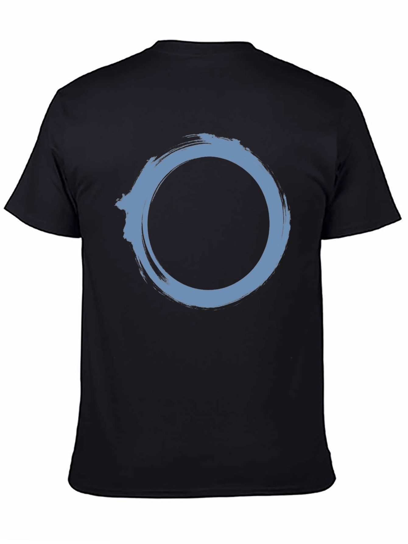 Zen Circle Graphic T-Shirt - Black Cotton Tee