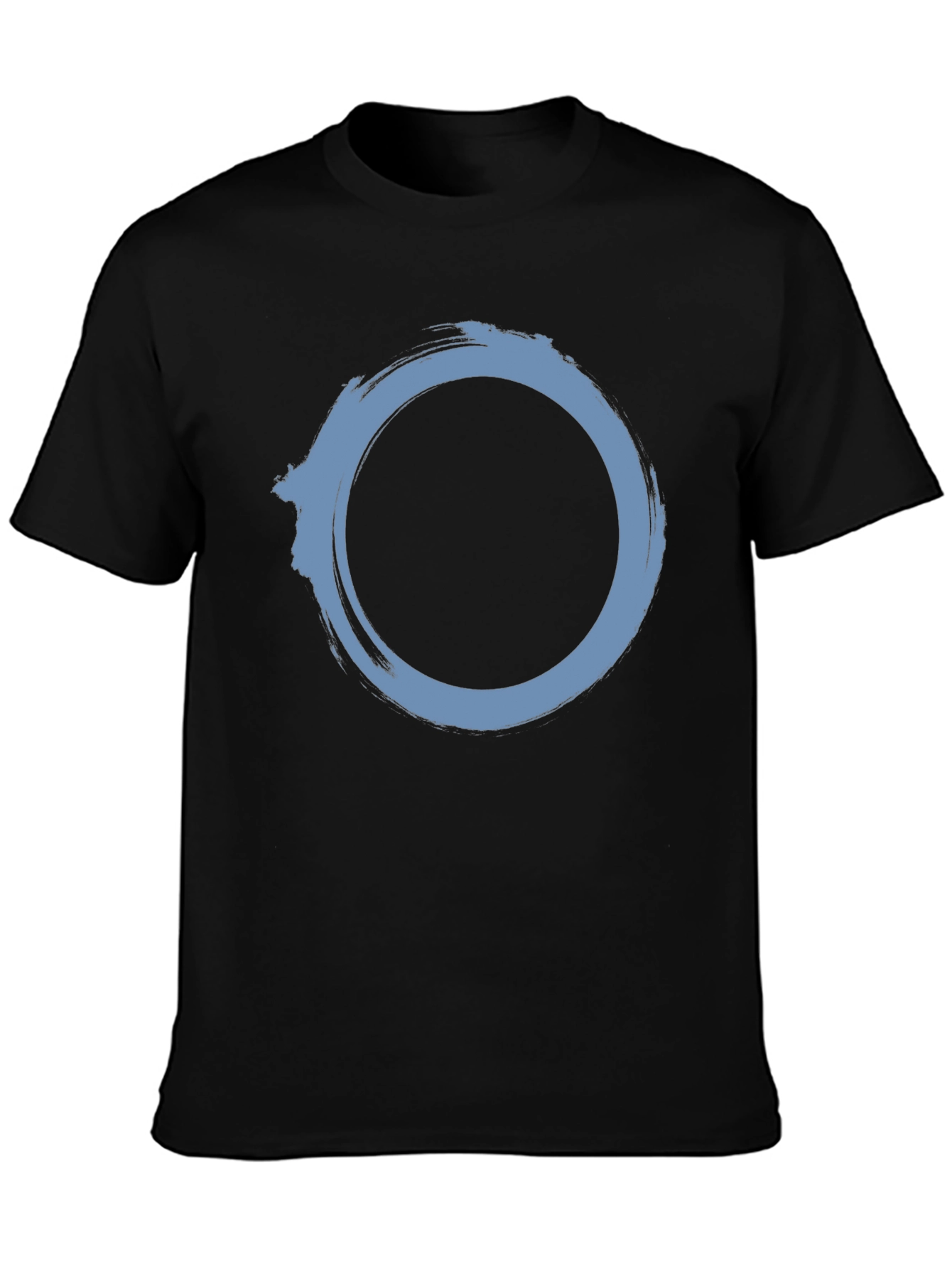 Zen Circle Graphic T-Shirt - Black Cotton Tee