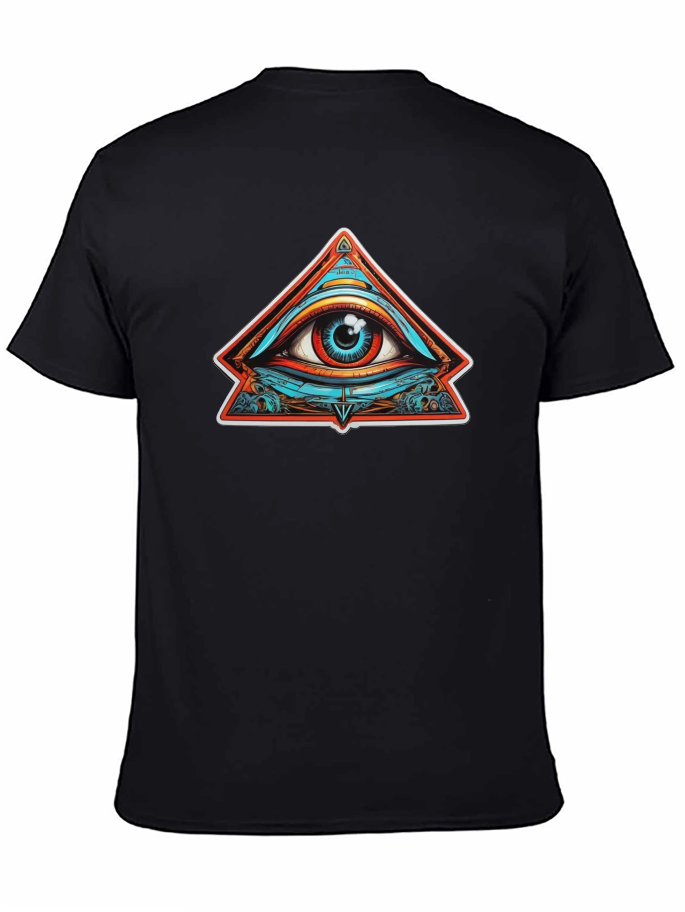 Eye of Providence Graphic Tee - Black Cotton T-Shirt