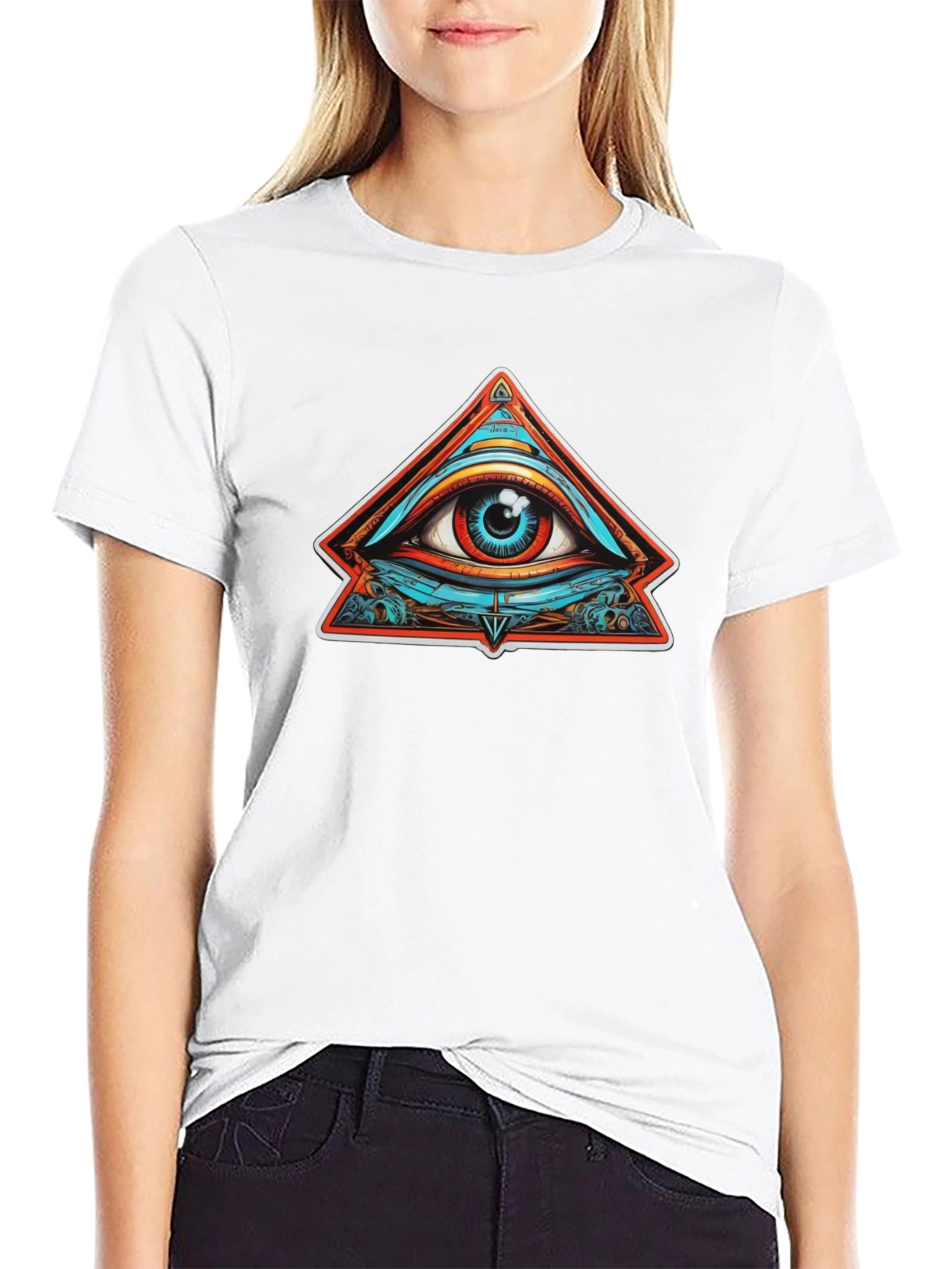 Eye of Providence Graphic Tee - Black Cotton T-Shirt