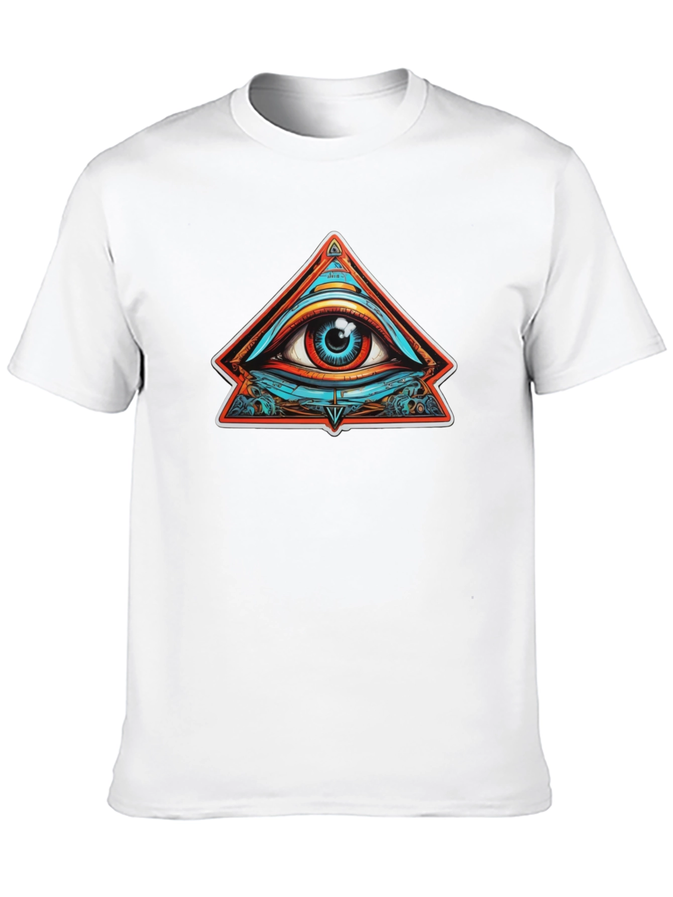 Eye of Providence Graphic Tee - Black Cotton T-Shirt