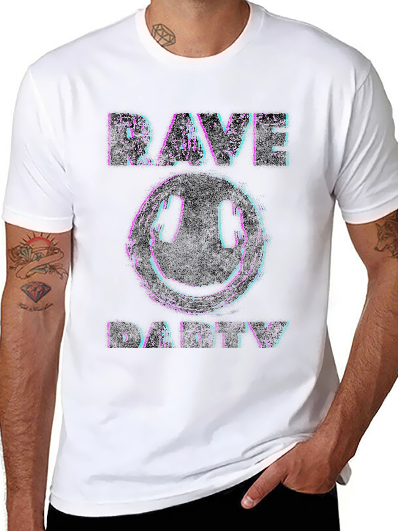 Rave Daddy Graphic T-Shirt - Black