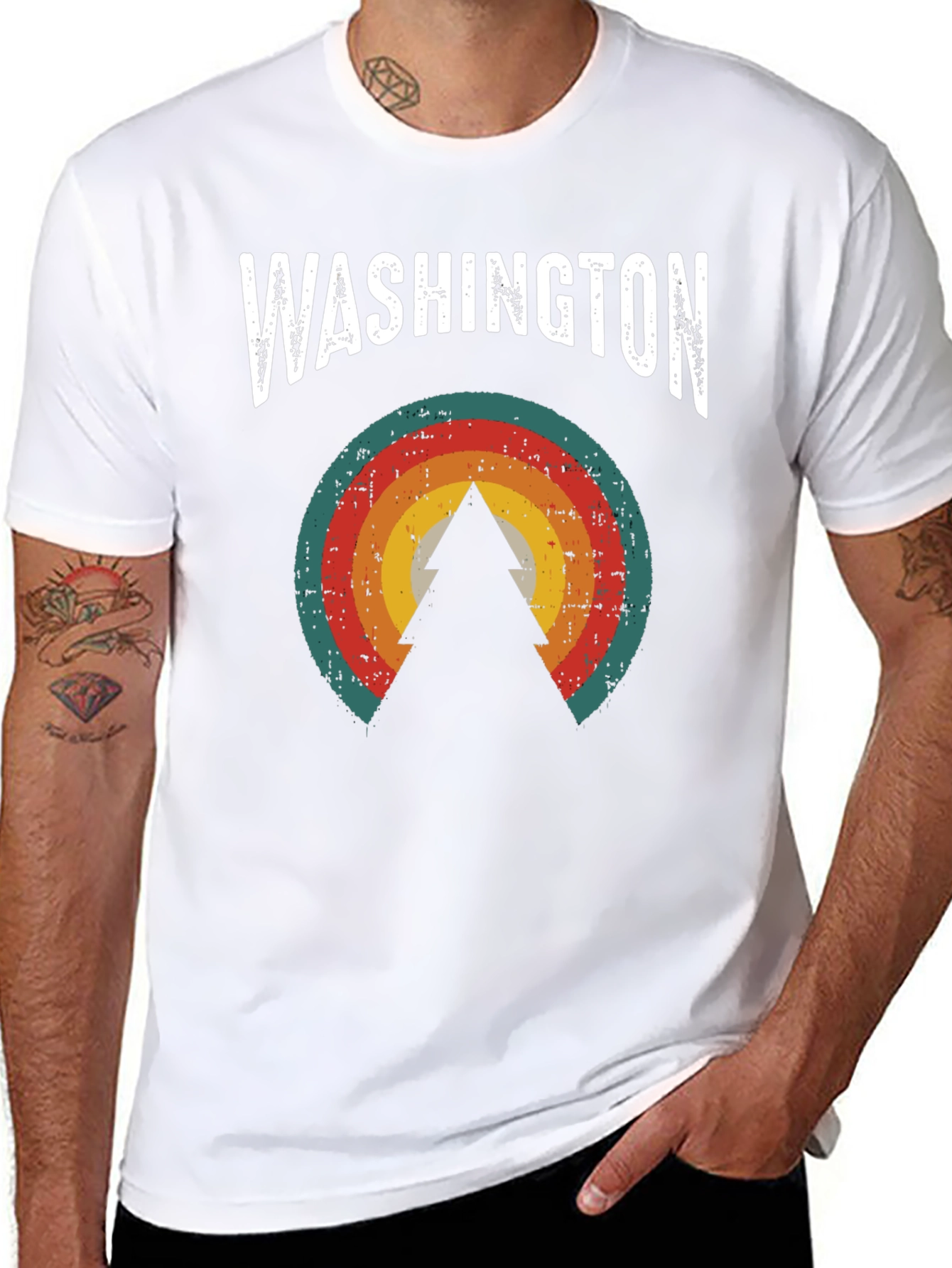 Washington Retro Tree Graphic Tee
