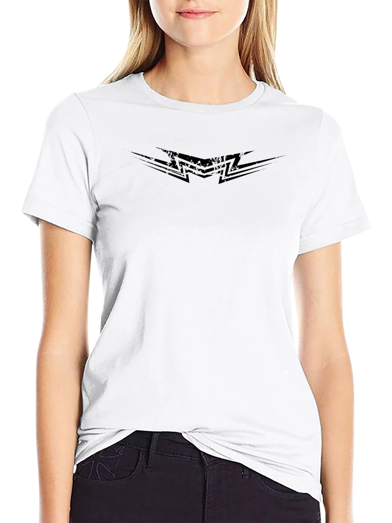 Stylish Black Graphic Print Tee - Modern Casual Wear