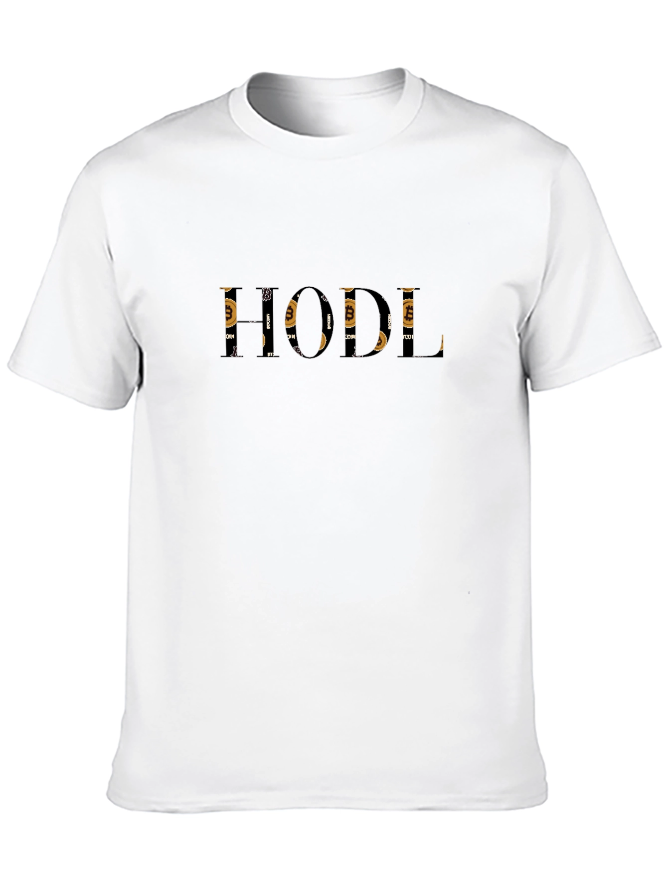 HODL Bitcoin Graphic Print Mens Black T-Shirt