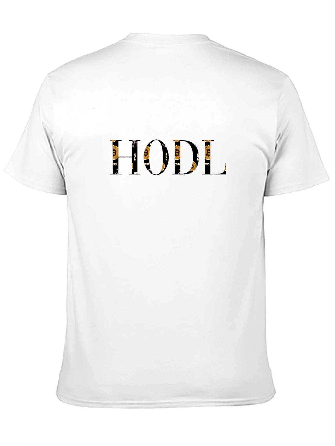 HODL Bitcoin Graphic Print Mens Black T-Shirt