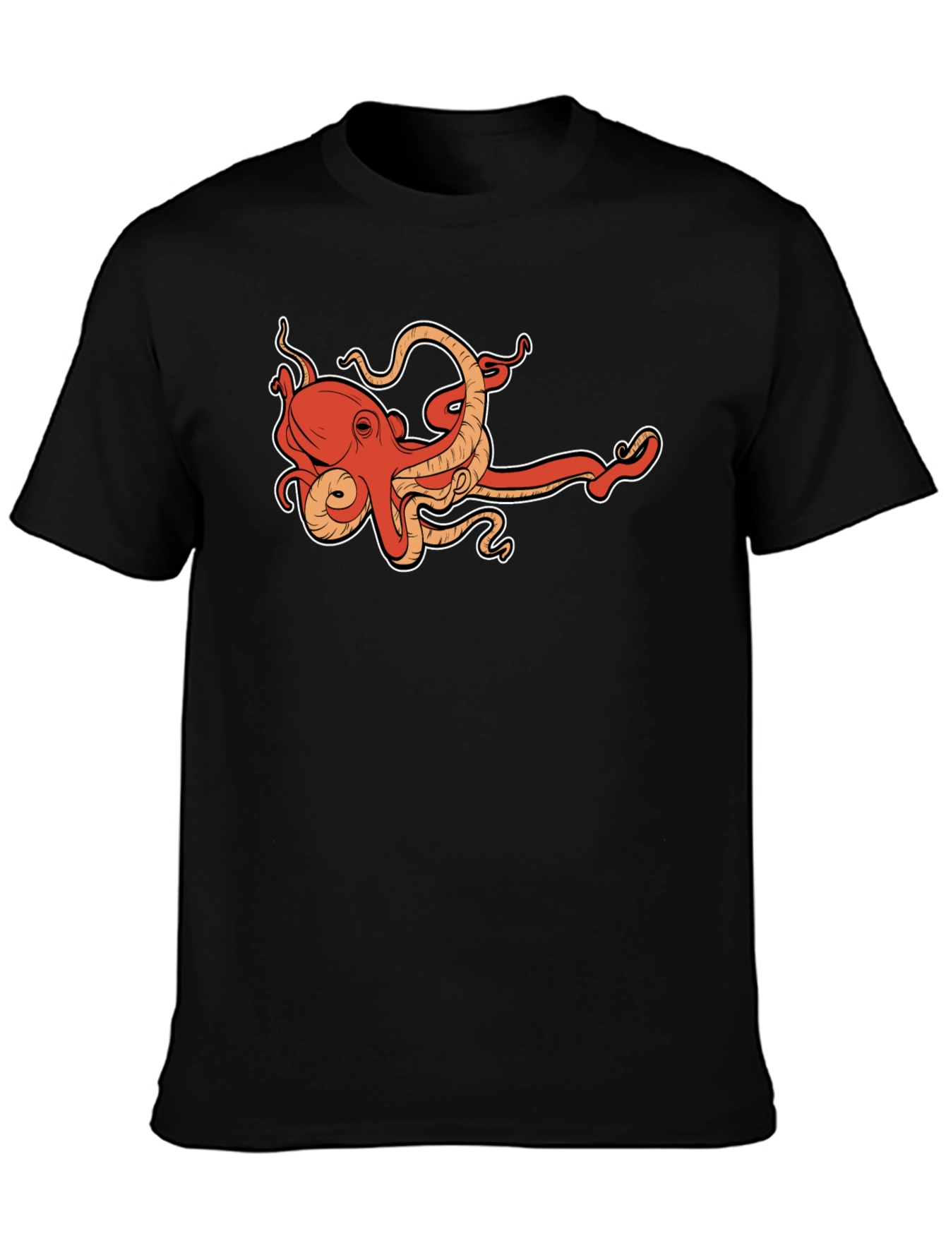 Octopus Graphic Tee - Cool Sea Creature Design