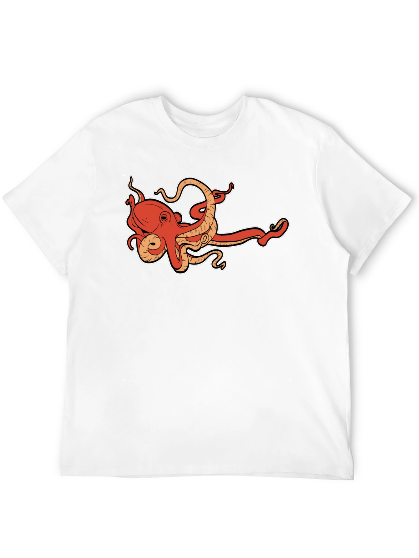 Octopus Graphic Tee - Cool Sea Creature Design