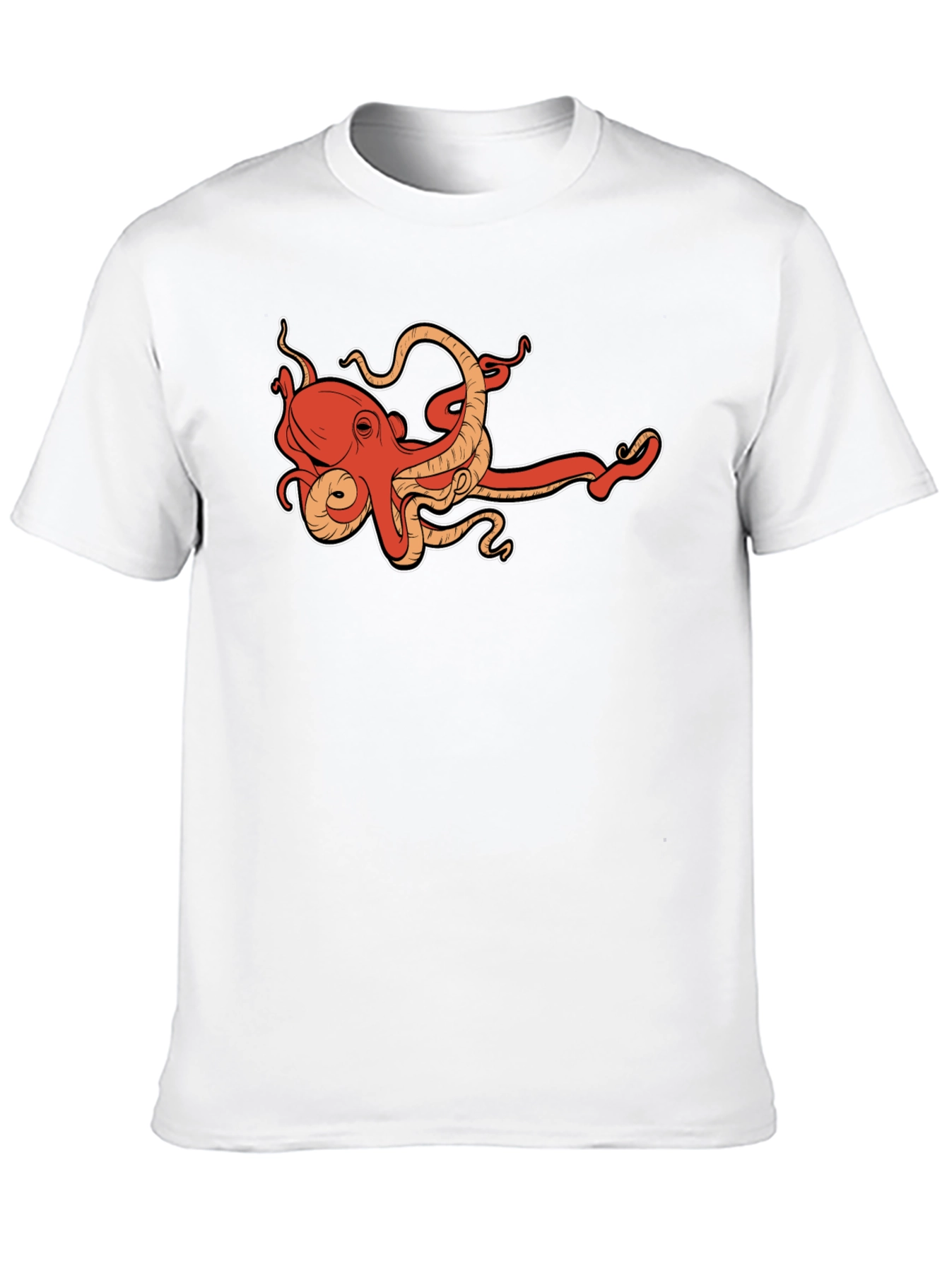 Octopus Graphic Tee - Cool Sea Creature Design