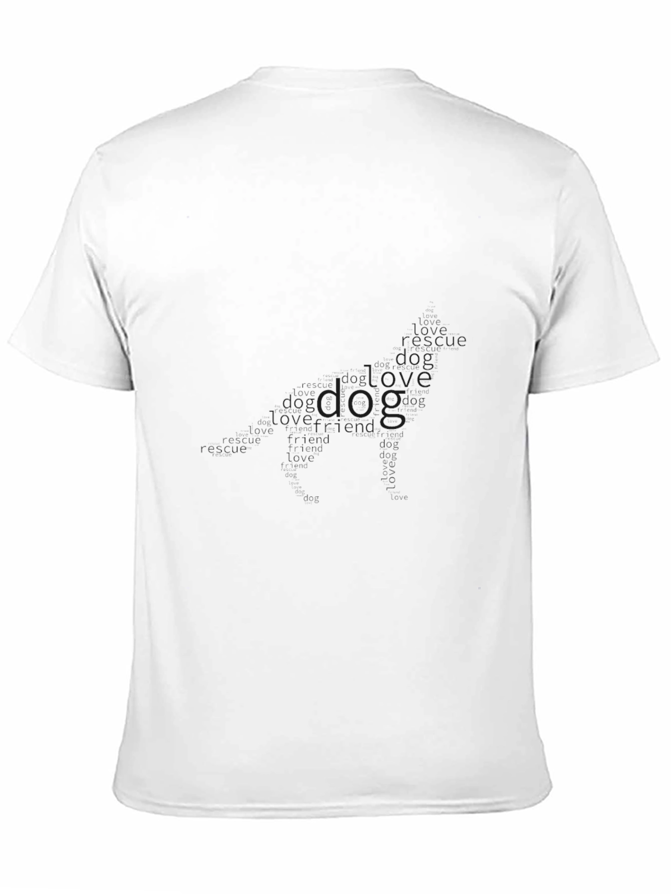 Mens Solid Black Crew Neck T-Shirt