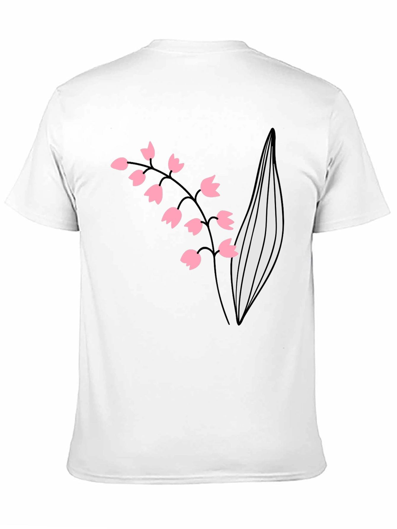 Lily of the Valley Graphic Tee - Black