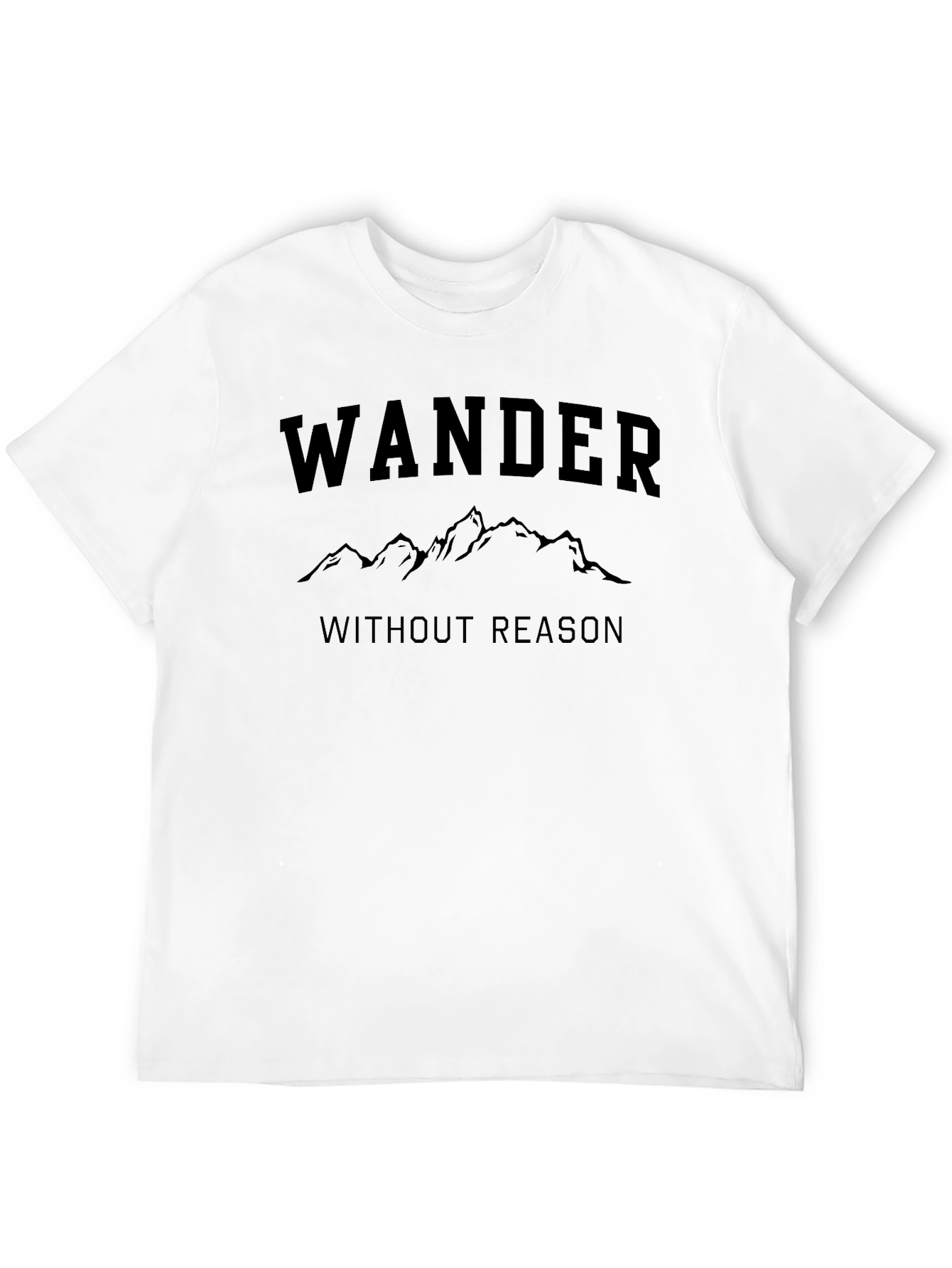 Wander Without Reason Graphic Tee - Black