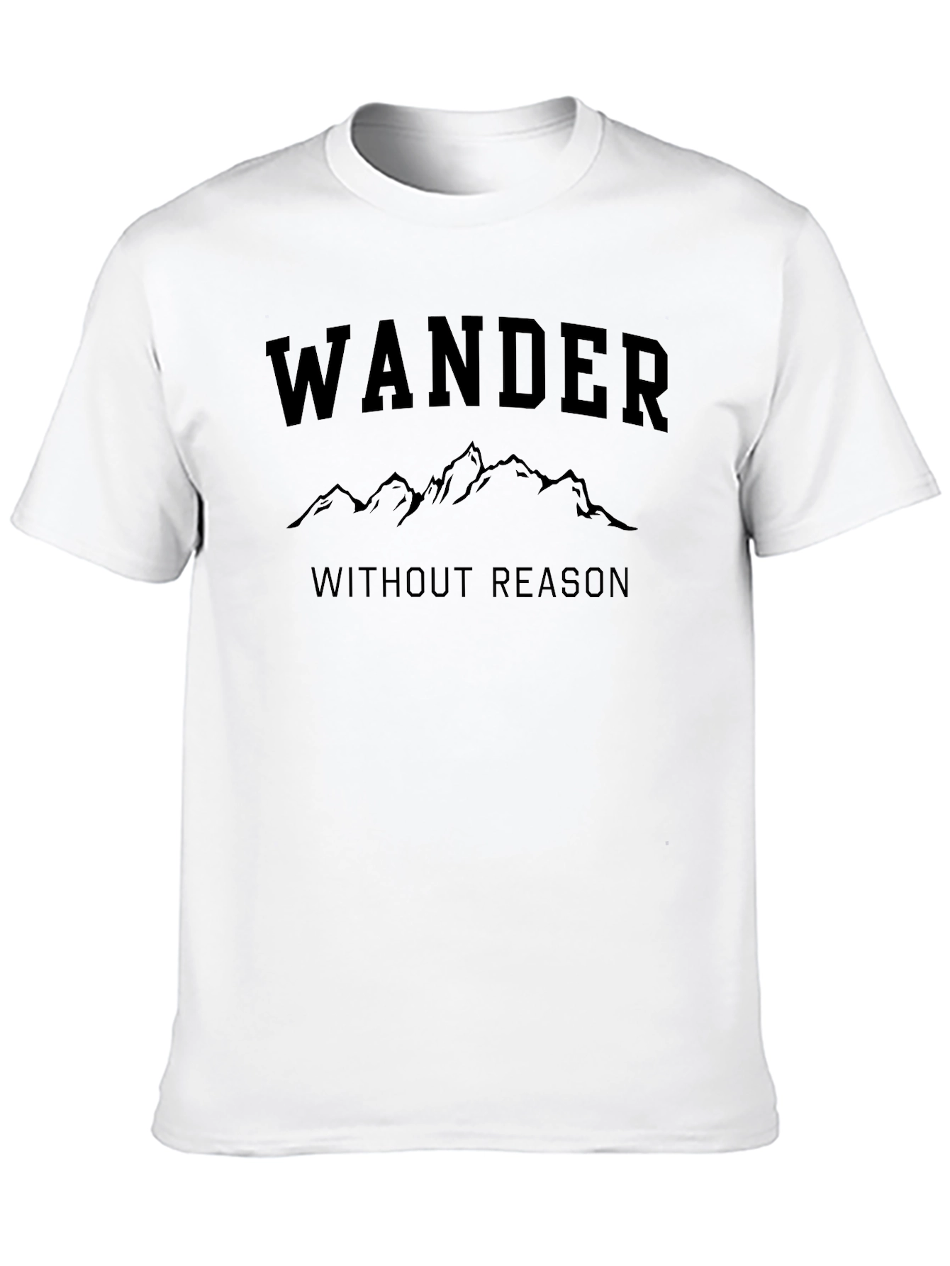 Wander Without Reason Graphic Tee - Black