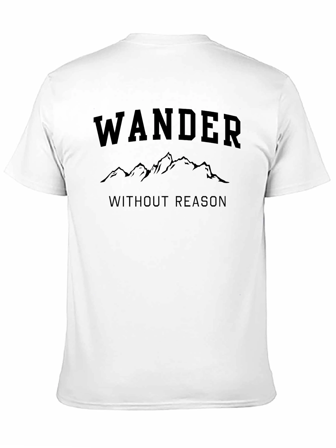 Wander Without Reason Graphic Tee - Black