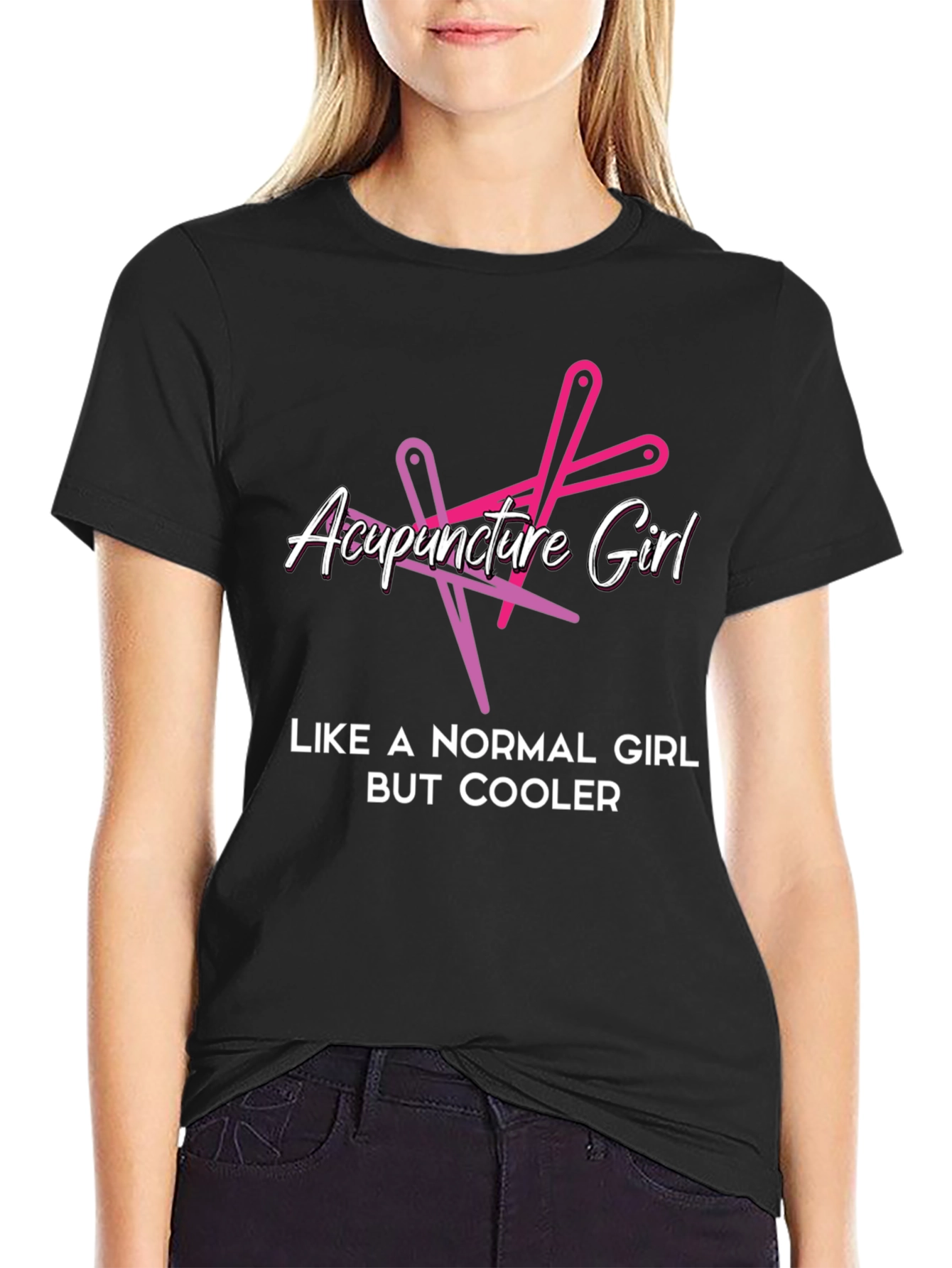Acupuncture Girl T-Shirt - Cool & Unique Design