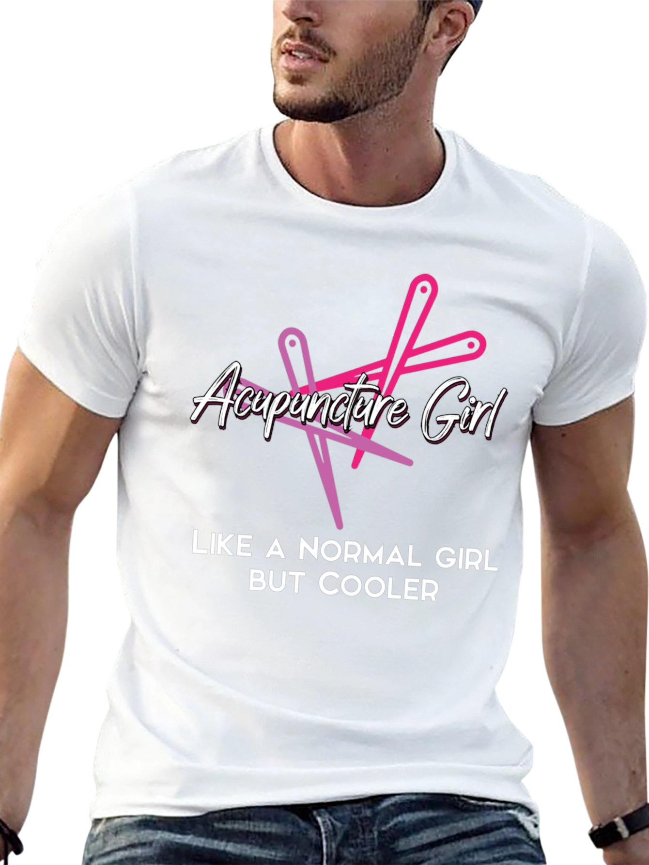 Acupuncture Girl T-Shirt - Cool & Unique Design