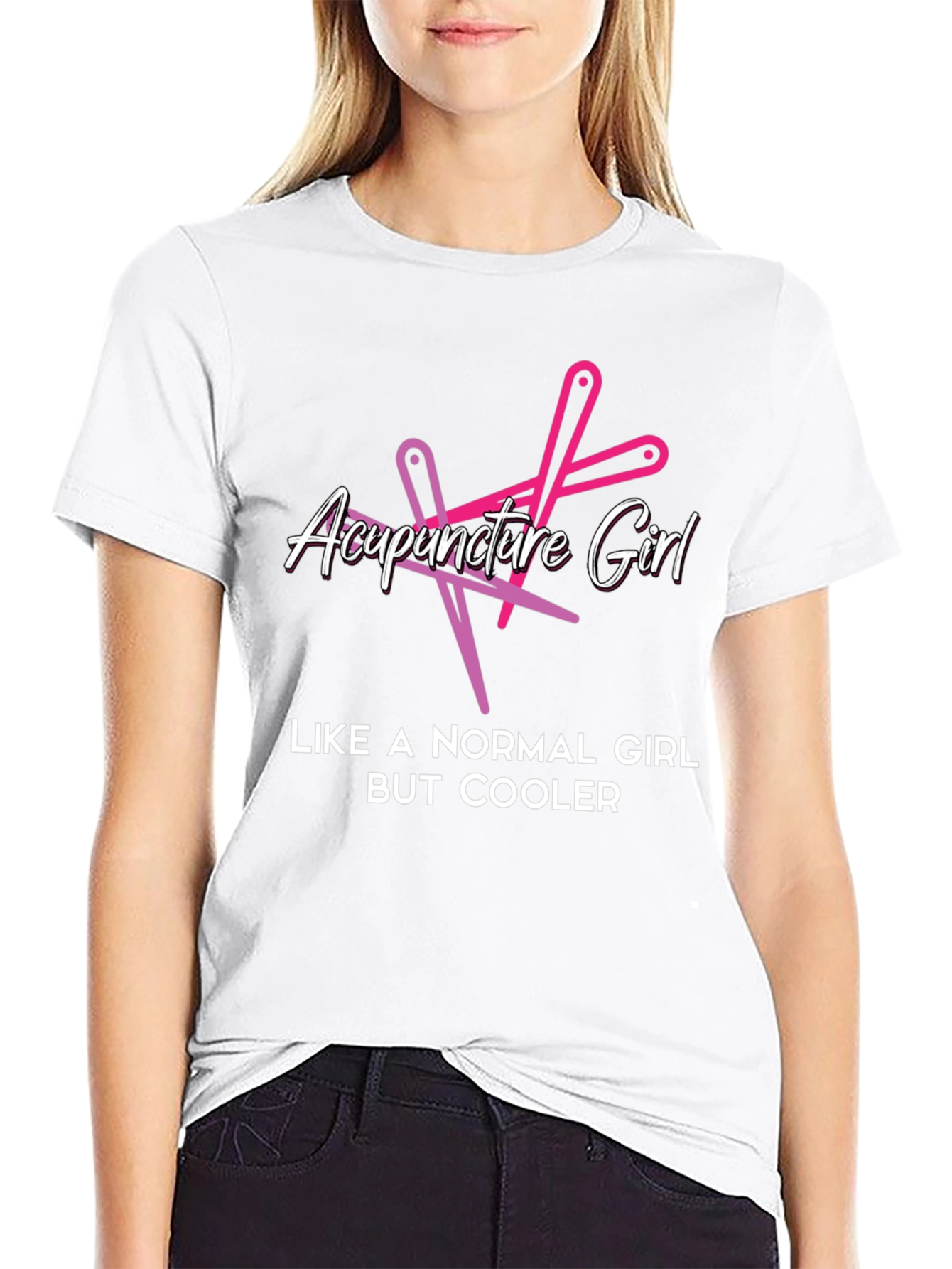 Acupuncture Girl T-Shirt - Cool & Unique Design