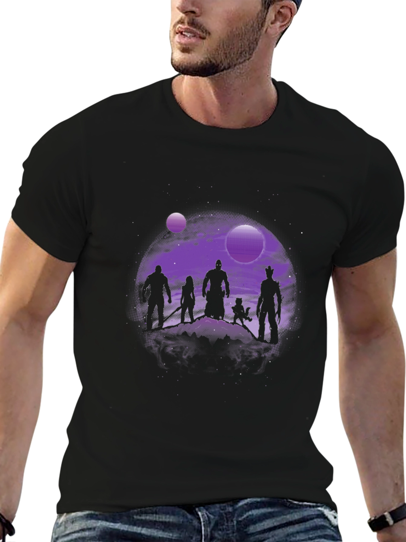 Guardians of the Galaxy Silhouette Graphic T-Shirt