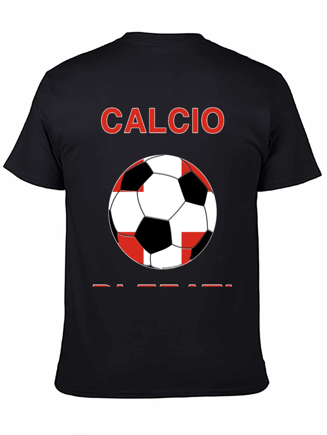 Calcio Soccer Graphic Tee - Black
