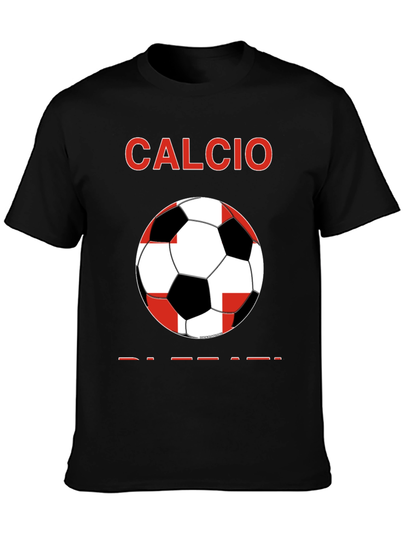 Calcio Soccer Graphic Tee - Black