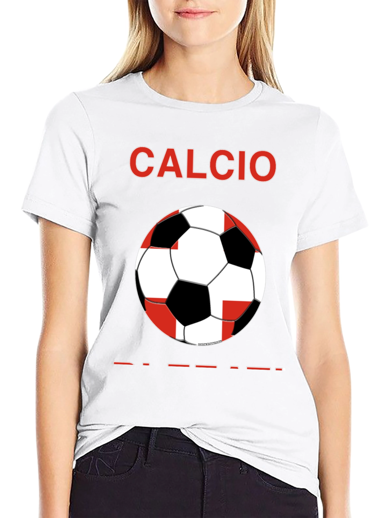 Calcio Soccer Graphic Tee - Black