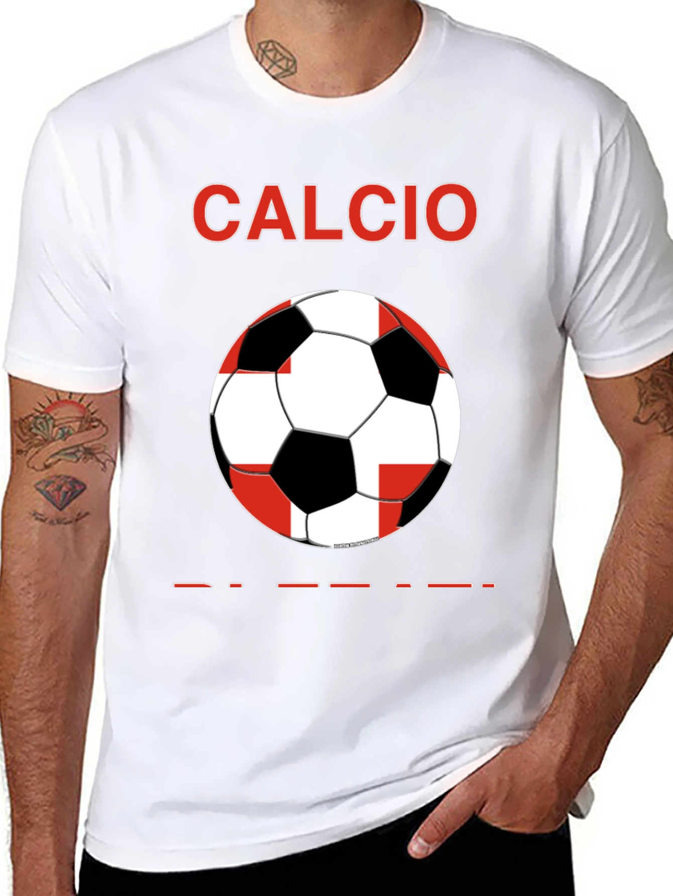 Calcio Soccer Graphic Tee - Black