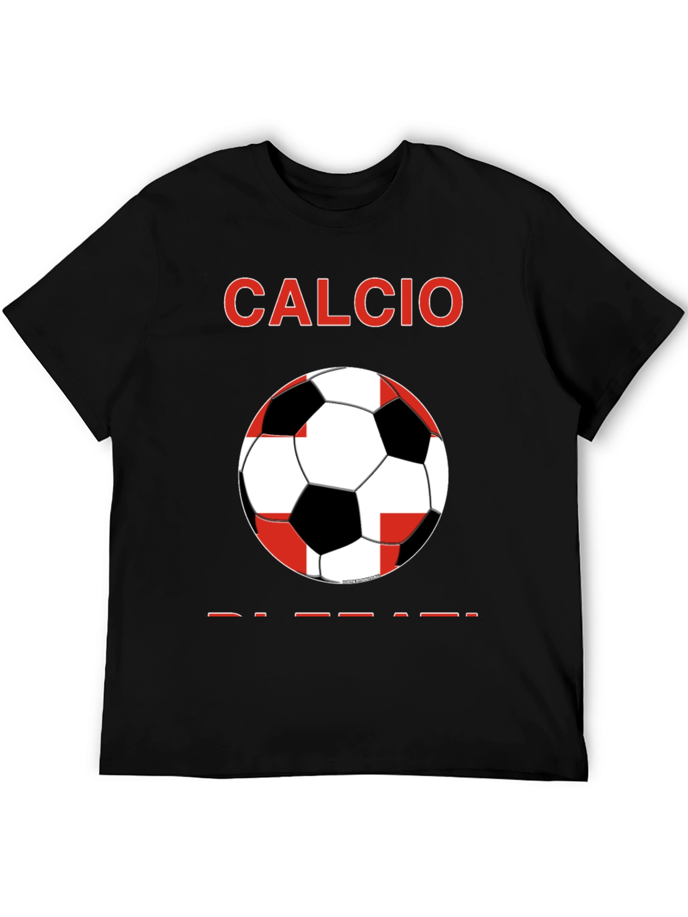 Calcio Soccer Graphic Tee - Black