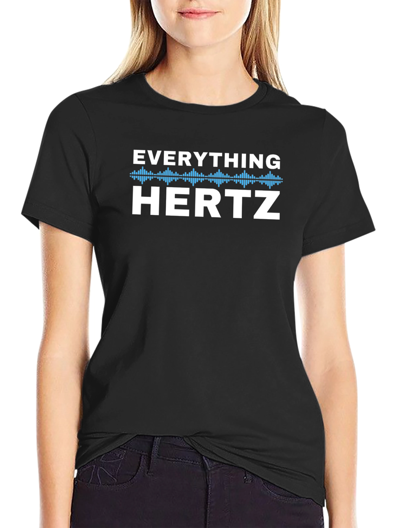 Everything Hertz Graphic Tee - Cool Frequency Design